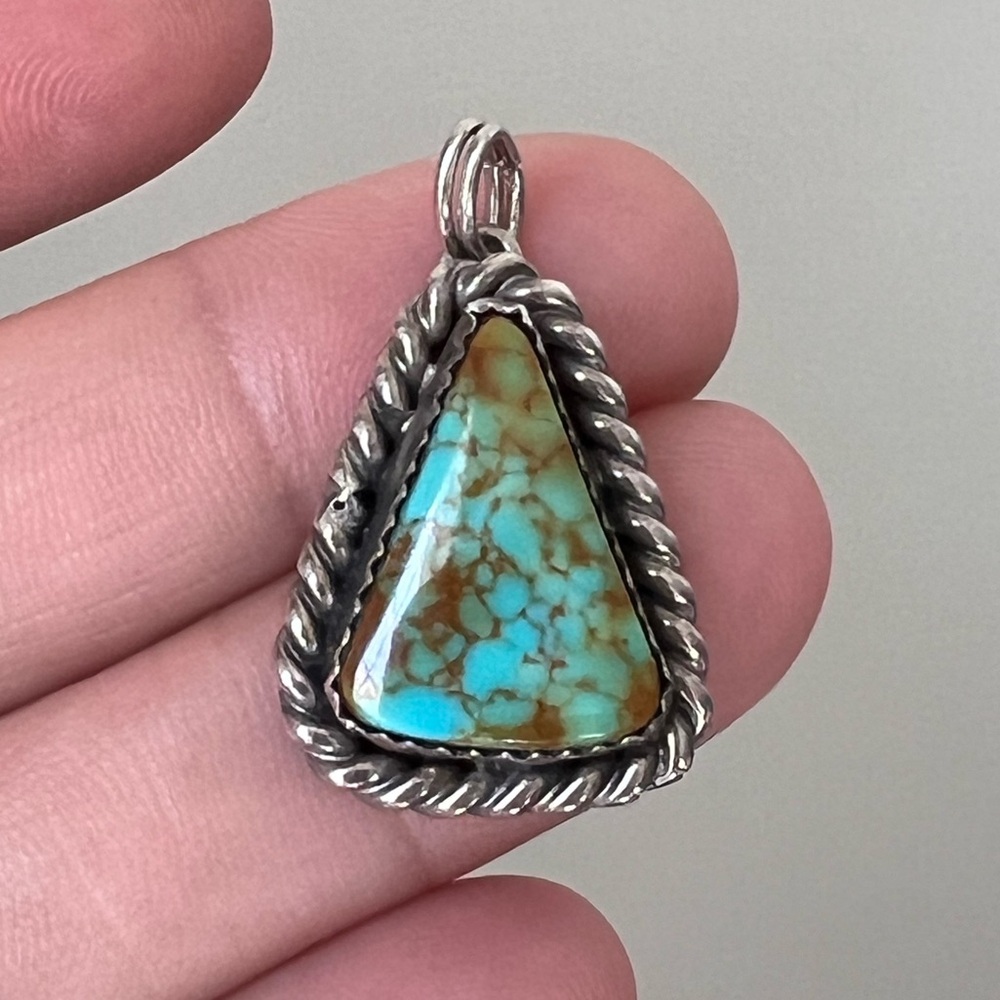Number 8 Turquoise Pendant